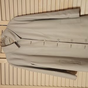 Misty Harbor ladies raincoat. Like new condition very pale blue in color size 14